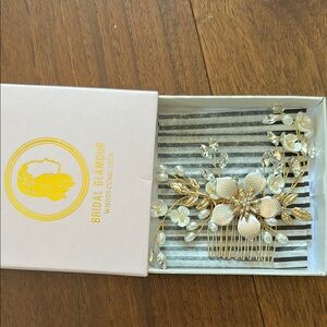 Gold Wedding Hair Comb